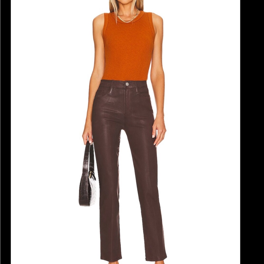 Frame Denim Brown Straight Leg Jeans